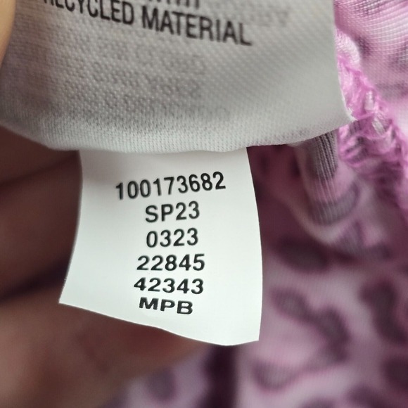 INC International Concepts Top Womens S Pink Animal Print Lace-Up Party Clubwear - Picture 8 of 12